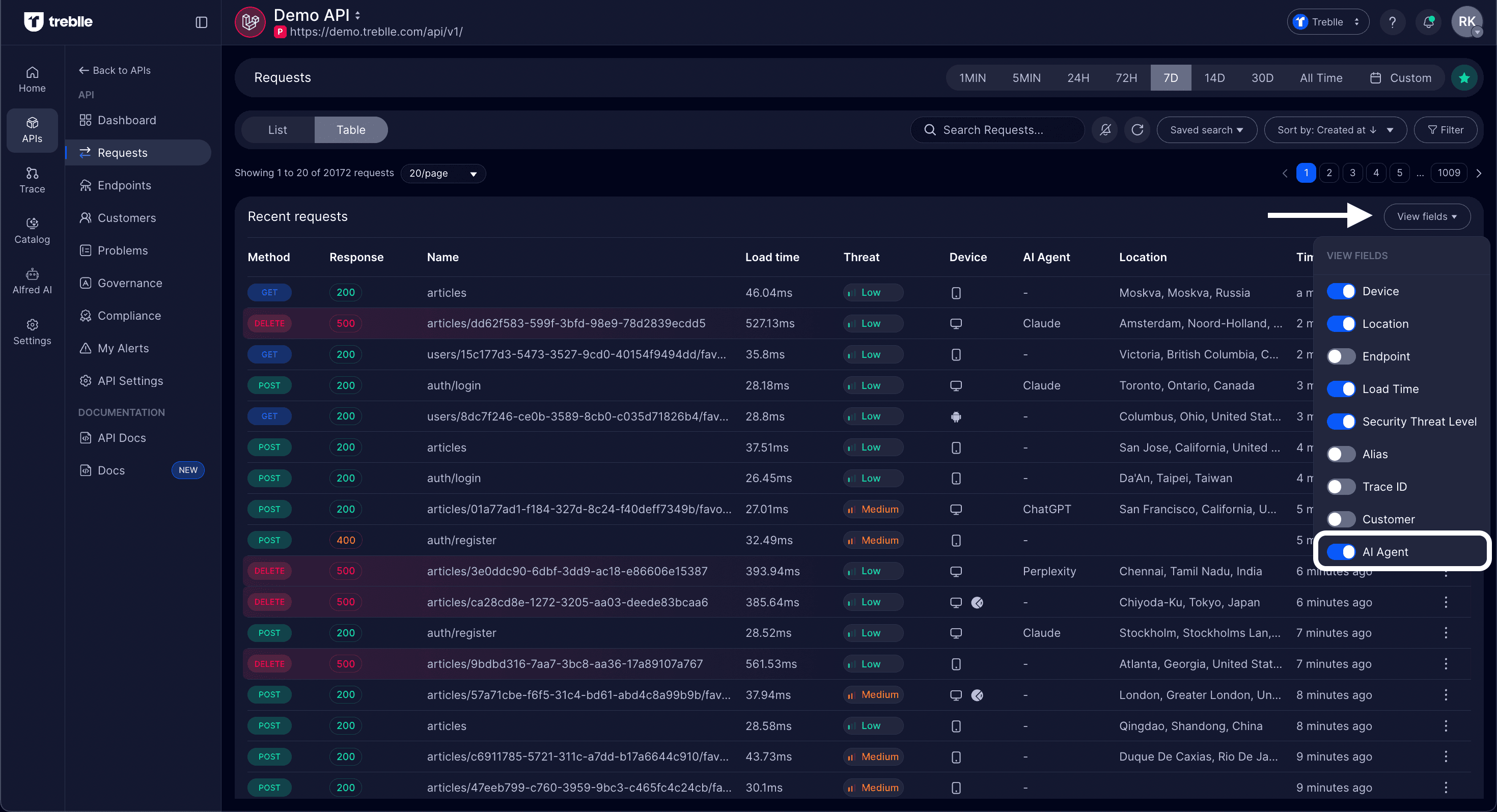 Enable AI Agent Column
