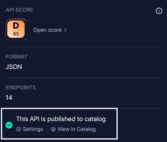 API Catalog