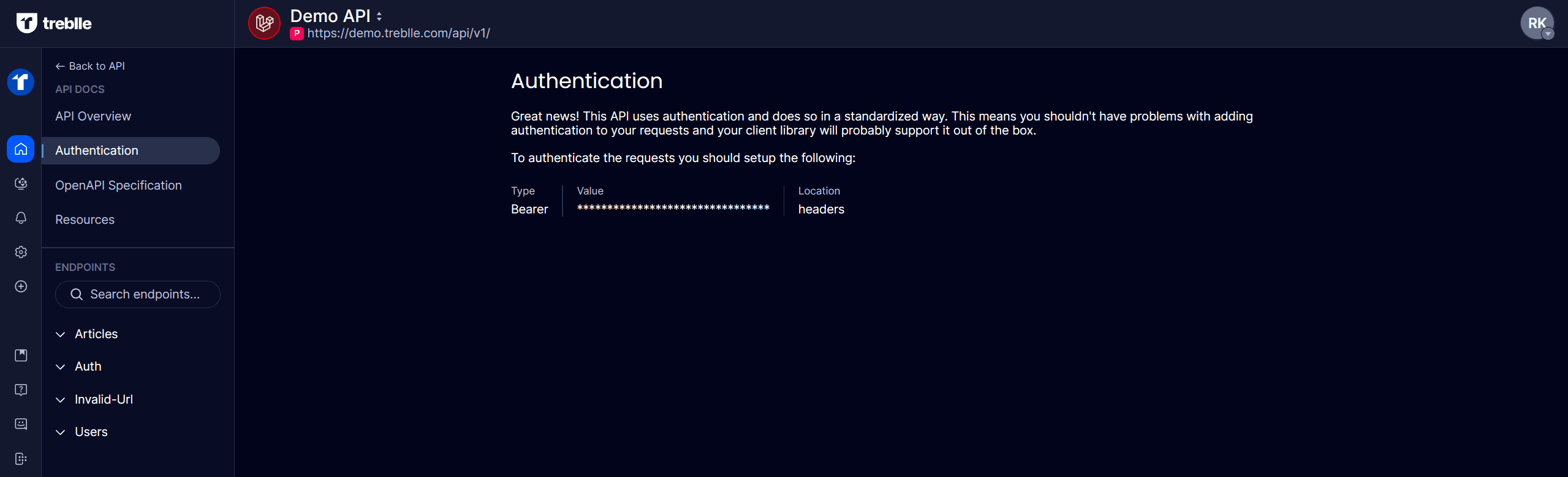 Authentication Details
