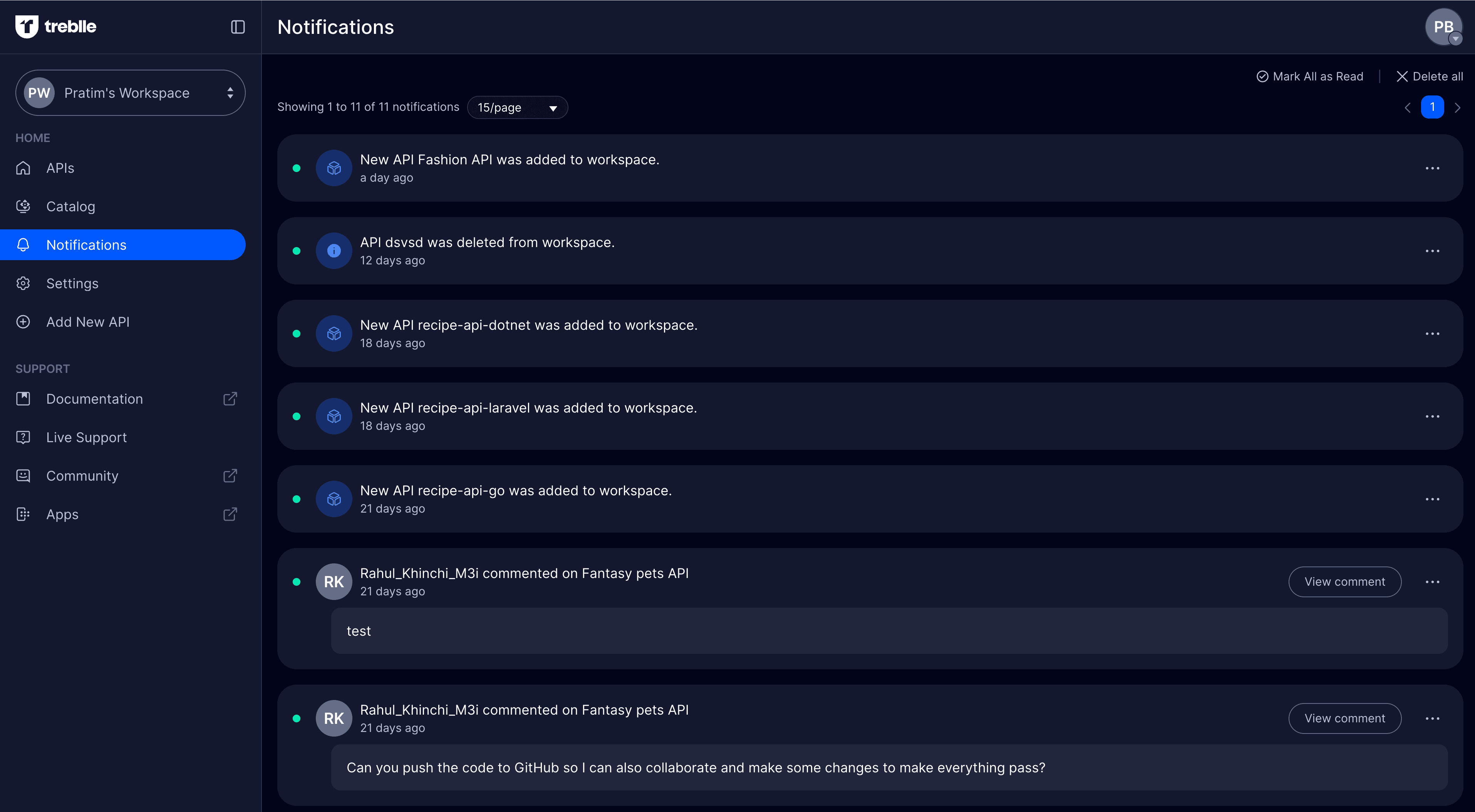 In-App Notifications