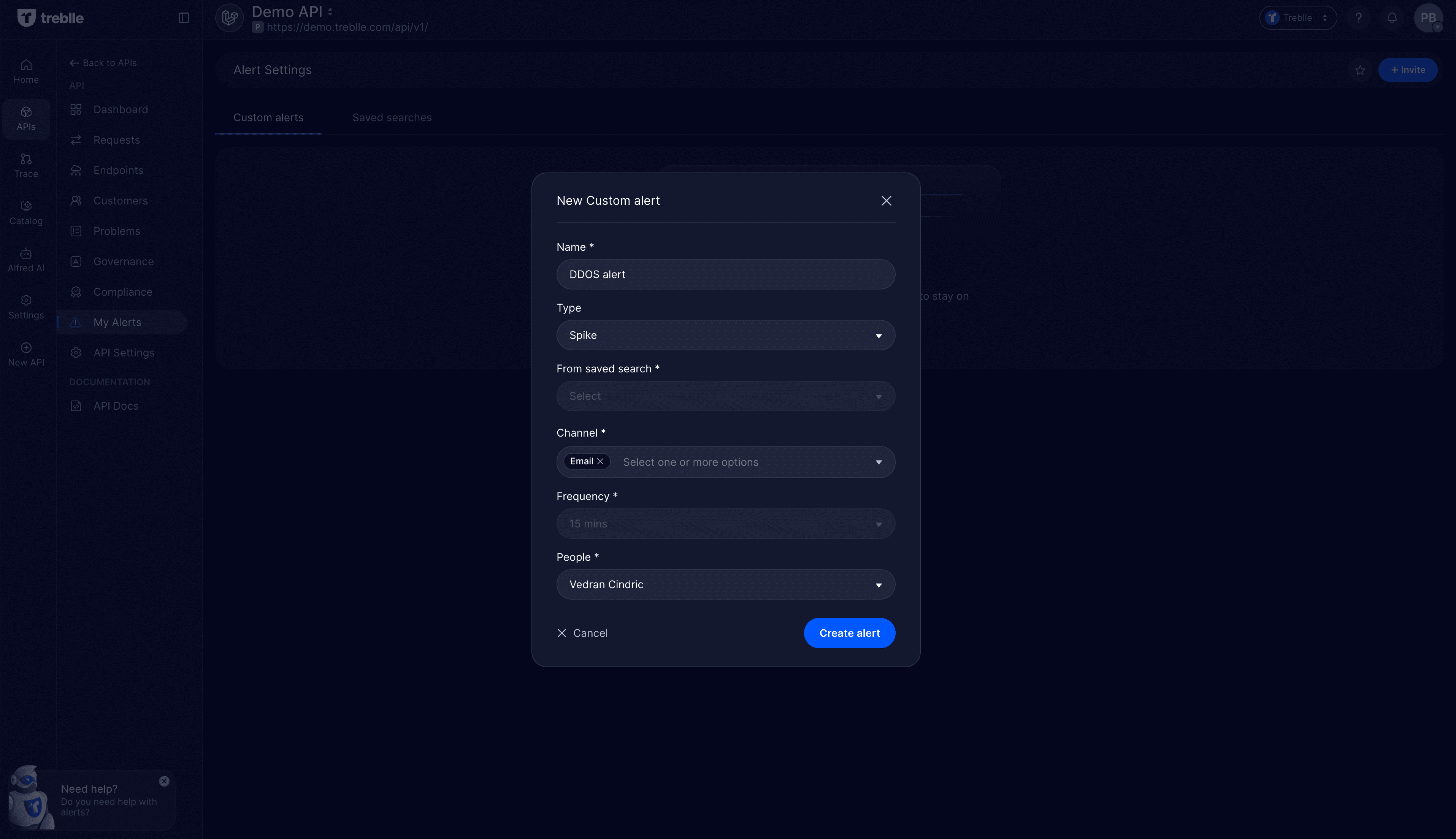Spike Alert Configuration
