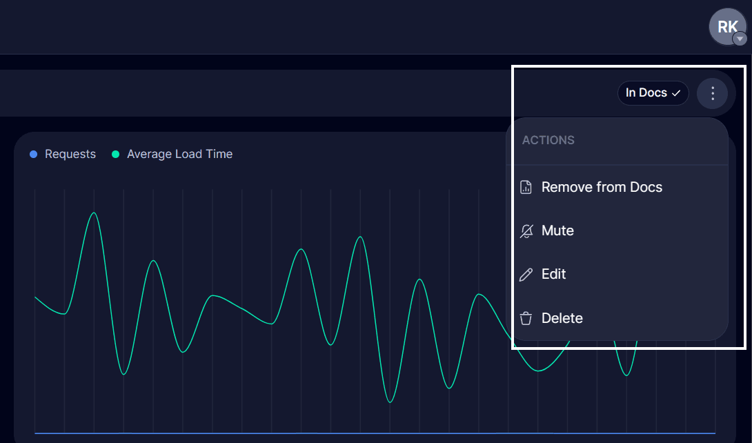 Endpoint Actions Menu