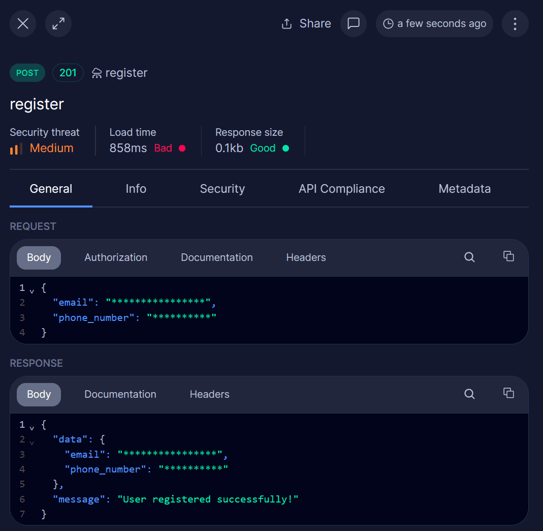 Masked Data in Treblle Platform