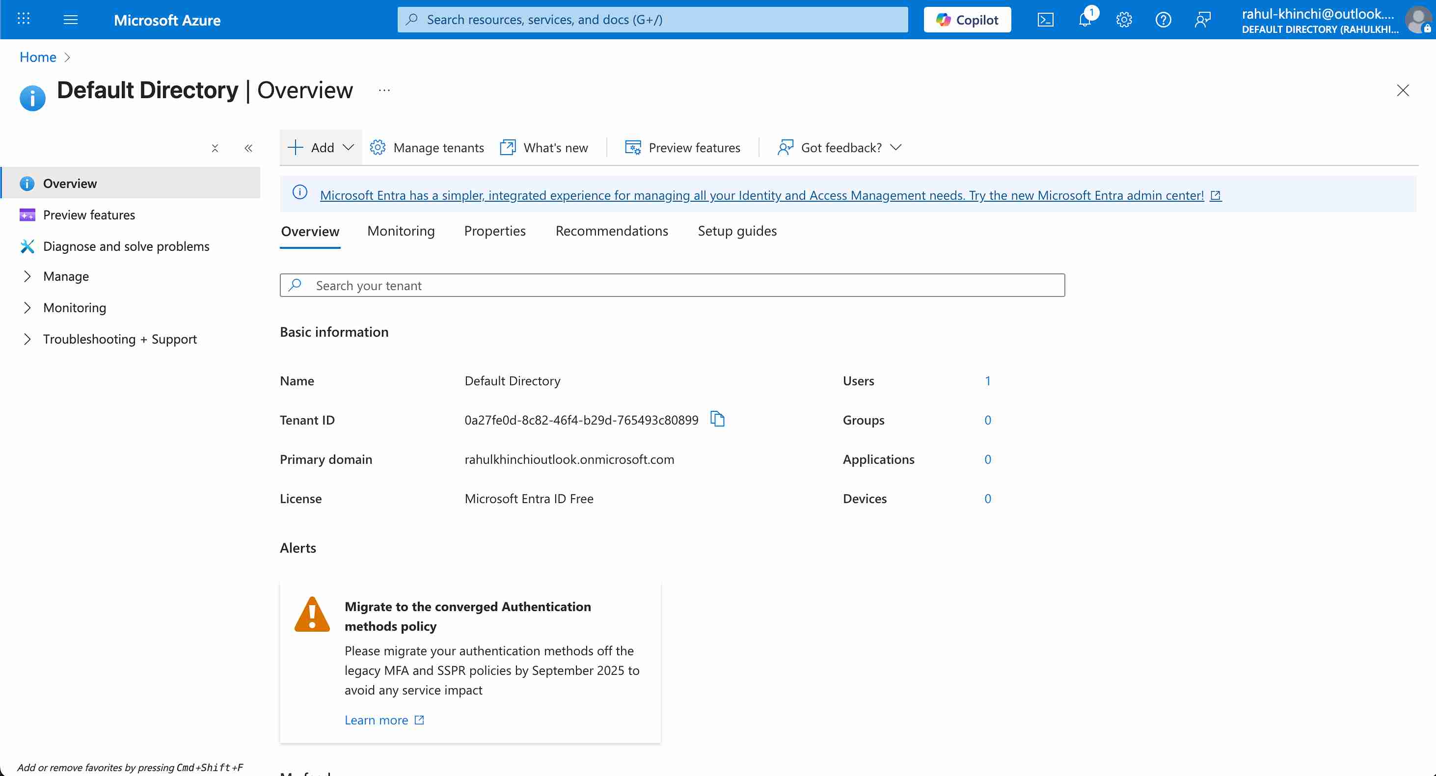 Microsoft Entra ID Dashboard