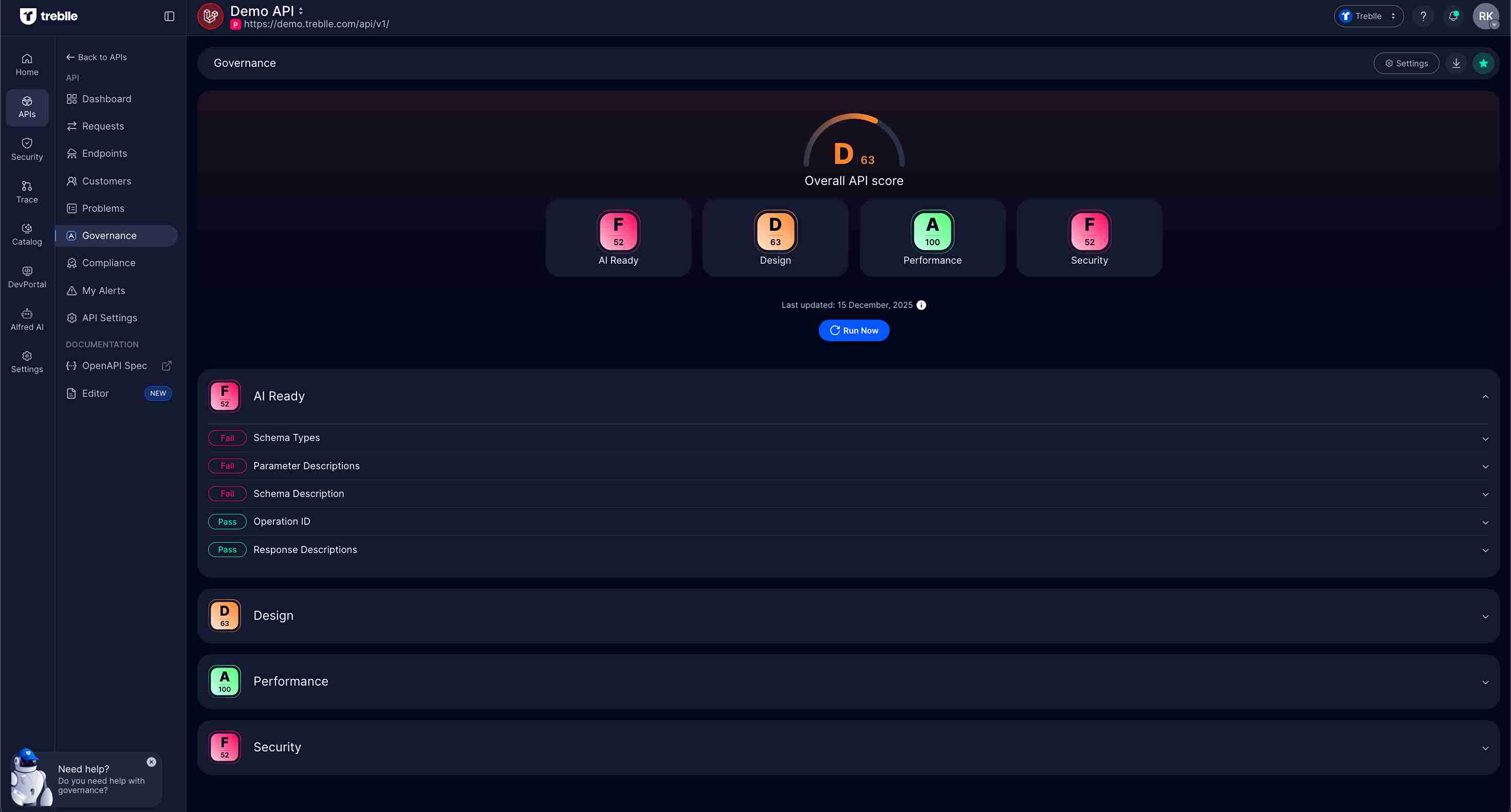 API Governance Dashboard