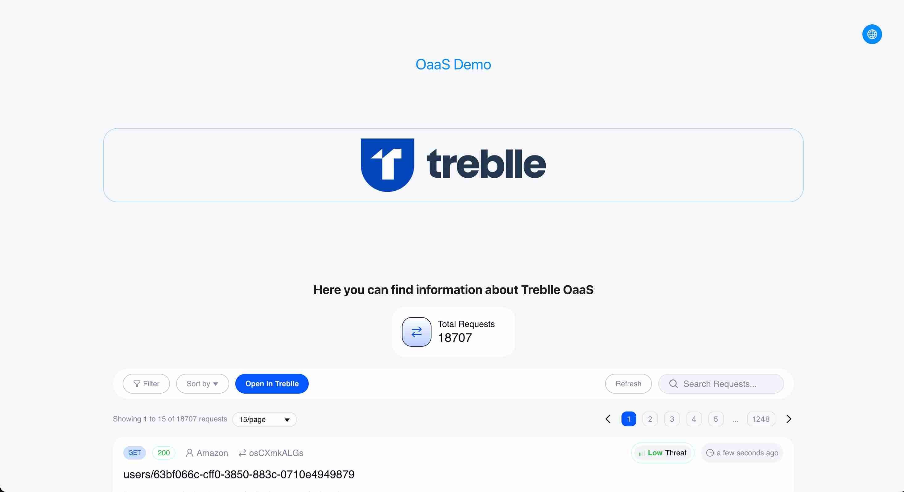Customer Observability Portal View